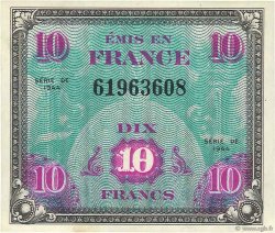 10 Francs DRAPEAU FRANKREICH  1944 VF.18.01 VZ+
