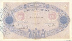 500 Francs BLEU ET ROSE FRANCE  1917 F.30.23 TB