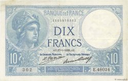 10 Francs MINERVE FRANCE  1928 F.06.13 pr.TTB