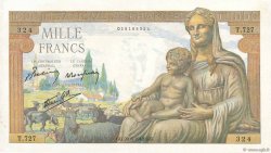 1000 Francs DÉESSE DÉMÉTER FRANCE  1942 F.40.03 TTB+