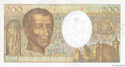 200 Francs MONTESQUIEU FRANCE  1991 F.70.11 pr.SUP