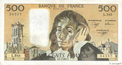 500 Francs PASCAL FRANCE  1991 F.71.46 pr.TTB