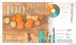 100 Francs CÉZANNE FRANCE  1998 F.74.02 pr.SUP