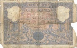 100 Francs BLEU ET ROSE FRANCE  1907 F.21.21 AB