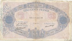 500 Francs BLEU ET ROSE FRANCE  1928 F.30.31 G