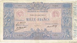 1000 Francs BLEU ET ROSE FRANCE  1926 F.36.43 TB