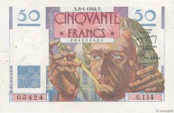 50 Francs LE VERRIER FRANCE  1948 F.20.10 VF+