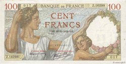 100 Francs SULLY FRANCE  1940 F.26.41 VF-