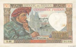 50 Francs JACQUES CŒUR FRANCIA  1941 F.19.07 BB