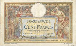 100 Francs LUC OLIVIER MERSON sans LOM FRANKREICH  1914 F.23.06