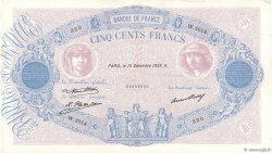 500 Francs BLEU ET ROSE FRANKREICH  1932 F.30.35