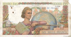 10000 Francs GÉNIE FRANÇAIS FRANCE  1951 F.50.55 B+