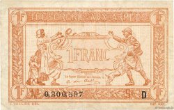 1 Franc TRÉSORERIE AUX ARMÉES 1917 FRANCE  1917 VF.03.04 pr.TTB