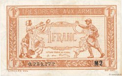 1 Franc TRÉSORERIE AUX ARMÉES 1917 FRANCE  1917 VF.03.14 TTB