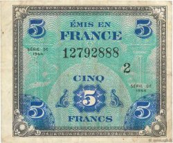 5 Francs DRAPEAU FRANCE  1944 VF.17.02 TB