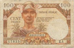 100 Francs TRÉSOR PUBLIC FRANCIA  1955 VF.34.01 q.MB