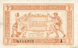 1 Franc TRÉSORERIE AUX ARMÉES 1917 FRANCE  1917 VF.03.01