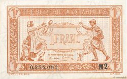 1 Franc TRÉSORERIE AUX ARMÉES 1917 FRANCE  1917 VF.03.14