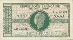 1000 Francs MARIANNE THOMAS DE LA RUE FRANCE  1945 VF.13.02 TB