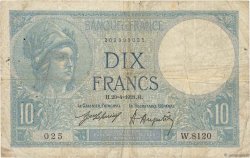 10 Francs MINERVE FRANCE  1921 F.06.05 pr.TB