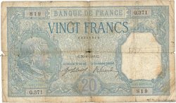 20 Francs BAYARD FRANKREICH  1916 F.11.01