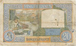 20 Francs TRAVAIL ET SCIENCE FRANKREICH  1941 F.12.16 SGE