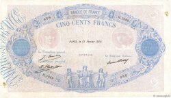 500 Francs BLEU ET ROSE FRANCIA  1928 F.30.31 q.BB