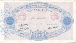 500 Francs BLEU ET ROSE FRANKREICH  1932 F.30.35 fSS