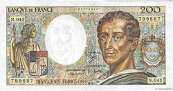 200 Francs MONTESQUIEU FRANCE  1986 F.70.06