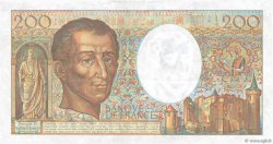 200 Francs MONTESQUIEU FRANKREICH  1986 F.70.06 fVZ