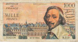 1000 Francs RICHELIEU FRANCE  1955 F.42.17 pr.TB