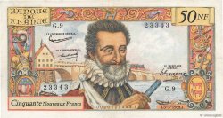 50 Nouveaux Francs HENRI IV FRANCE  1959 F.58.01 TTB+