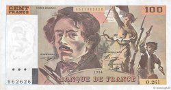 100 Francs DELACROIX 442-1 & 442-2 FRANCE  1994 F.69ter.01a TTB