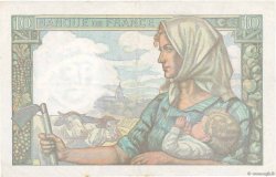 10 Francs MINEUR FRANCE  1942 F.08.03 XF-