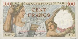 100 Francs SULLY FRANCE  1939 F.26.14 VF
