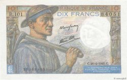 10 Francs MINEUR FRANCE  1945 F.08.14 pr.NEUF