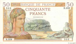 50 Francs CÉRÈS FRANCIA  1935 F.17.03