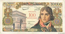 100 NF sur 10000 Francs BONAPARTE FRANCE  1958 F.55.01 TB