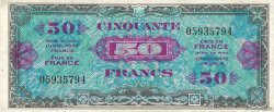 50 Francs DRAPEAU FRANCE  1944 VF.19.01 TTB