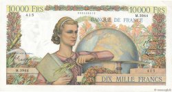 10000 Francs GÉNIE FRANÇAIS FRANCE  1953 F.50.63 XF-