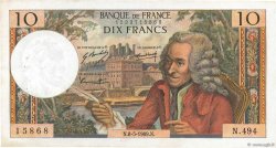 10 Francs VOLTAIRE FRANCE  1969 F.62.38