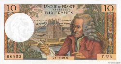 10 Francs VOLTAIRE FRANCE  1971 F.62.53 XF+