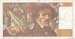 100 Francs DELACROIX modifié FRANCE  1979 F.69.02b F