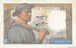 10 Francs MINEUR FRANCE  1942 F.08.04 pr.SUP