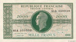 1000 Francs MARIANNE BANQUE D ANGLETERRE FRANCIA  1945 VF.12.01