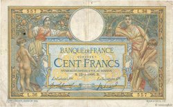 100 Francs LUC OLIVIER MERSON avec LOM FRANCE  1908 F.22.01