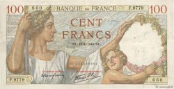 100 Francs SULLY FRANCE  1940 F.26.27 VF-