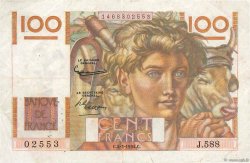 100 Francs JEUNE PAYSAN FRANCE  1954 F.28.42 TB