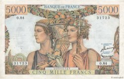 5000 Francs TERRE ET MER FRANCE  1951 F.48.05