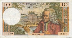 10 Francs VOLTAIRE FRANCE  1965 F.62.12 pr.TTB